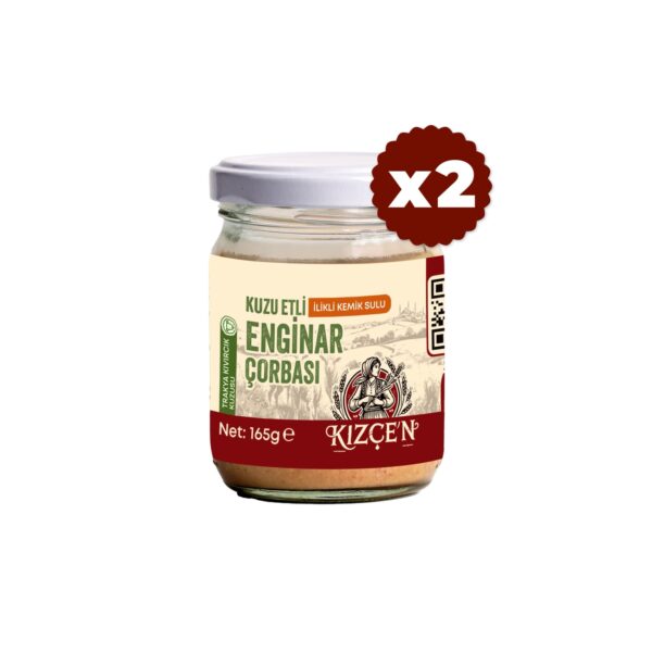 Avantajlı 2 Li Kızçen Kuzu Etli İlikli Kemik Sulu Enginar Çorbası (2x165 g)